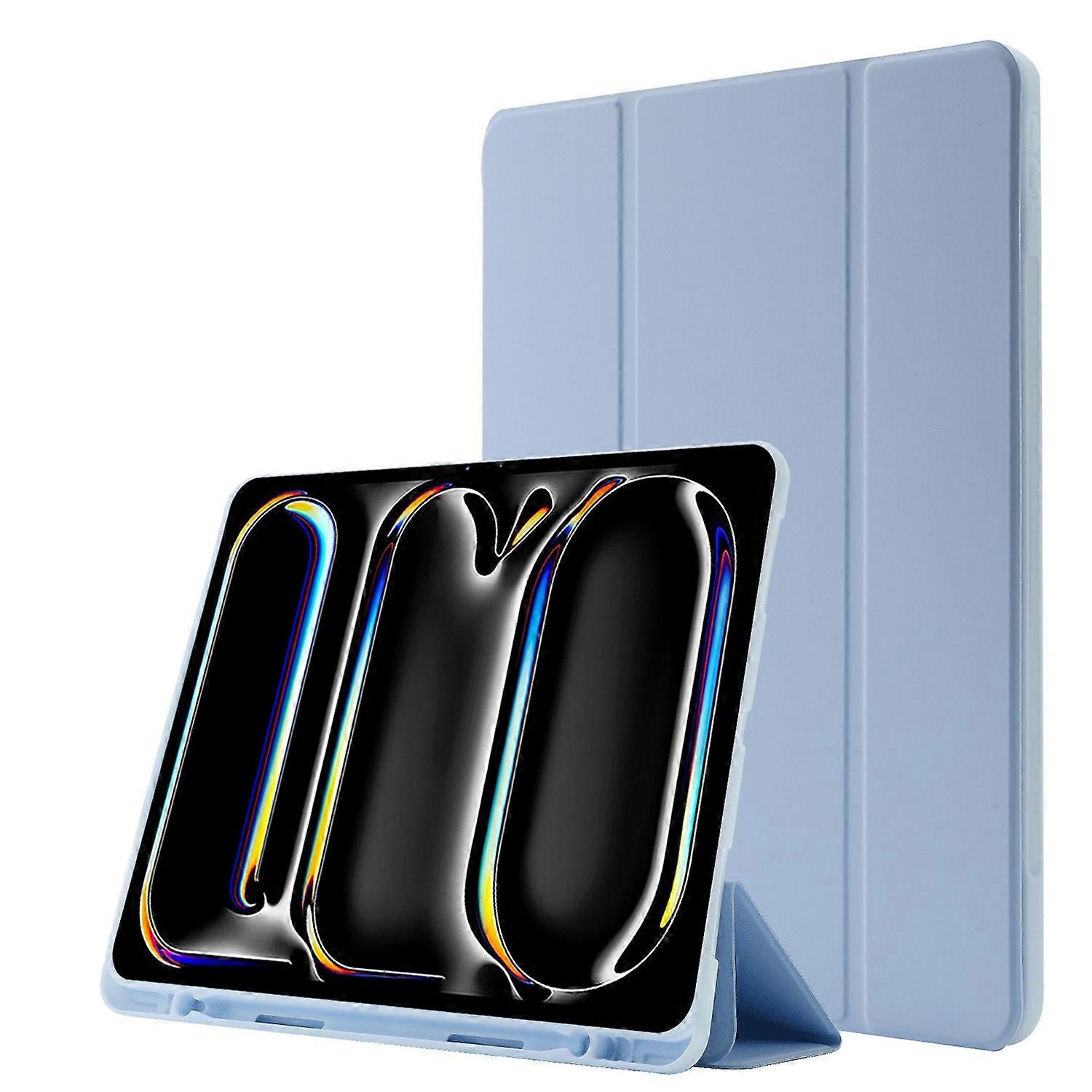 Tri-fold Leather Tablet Case For iPad Pro 11 2024