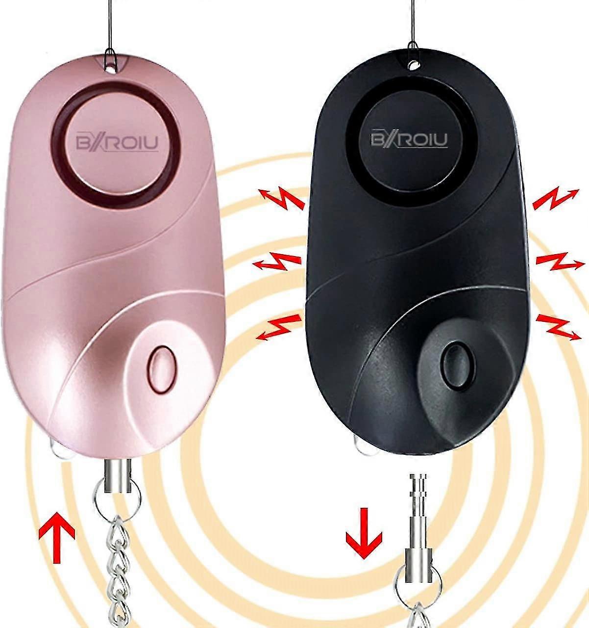 2 إنذارات الجيب ، 140 ديسيبل إنذار الأمن في حالات الطوارئ الشخصية مع أضواء LED