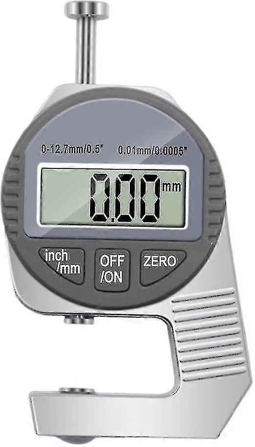 Digital Thickness Gauge, Lcd Display Digital Caliber 0-12.7mm, Electronic Slotted Micrometric Thickness Framing