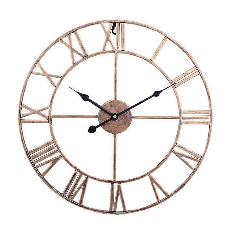 60cm Round Roman Numeral Wall Clock