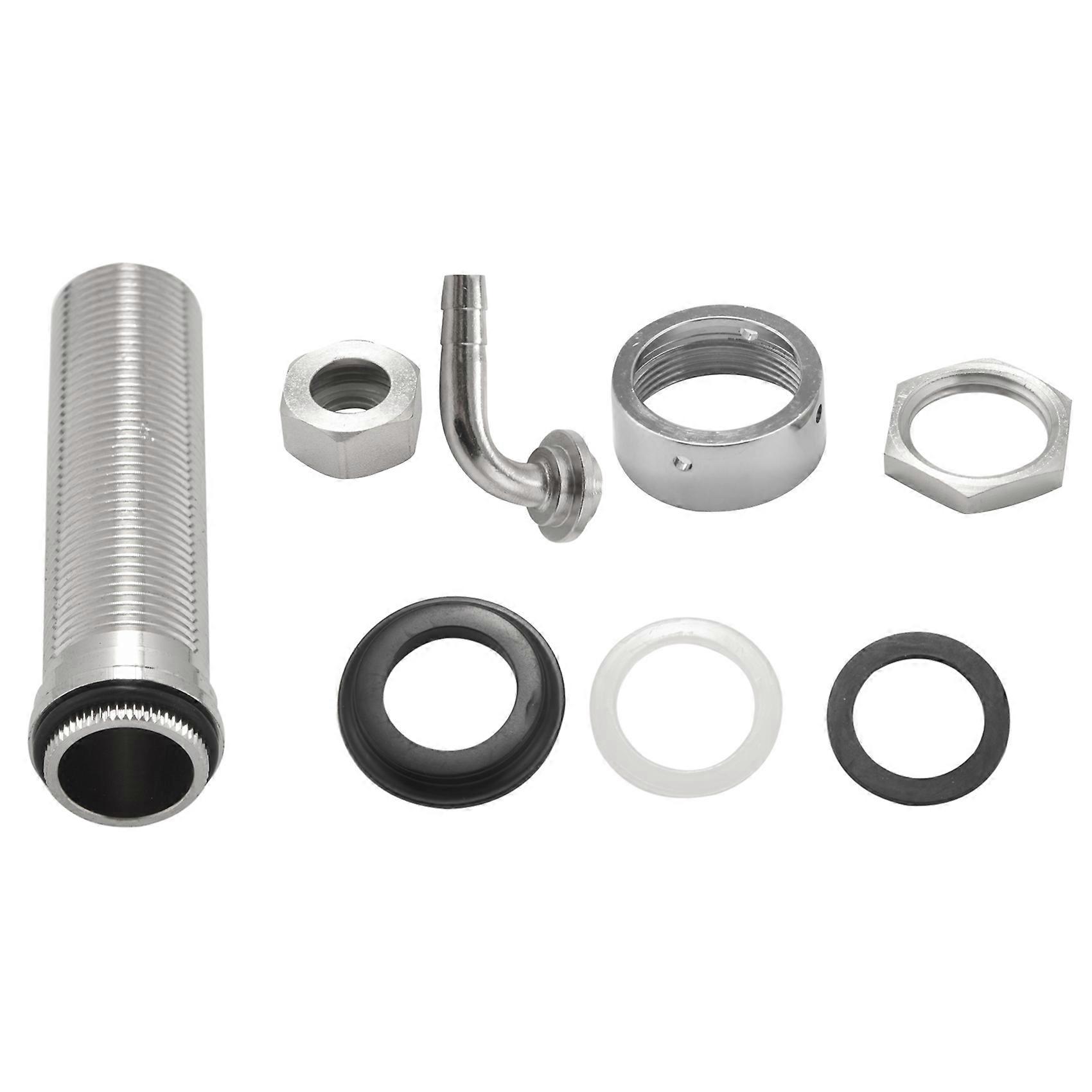 92.5mm Stainless Steel Elbow Beer Tap Draft Beer Faucet Accessories with Diameter 8mm for Beer Keg