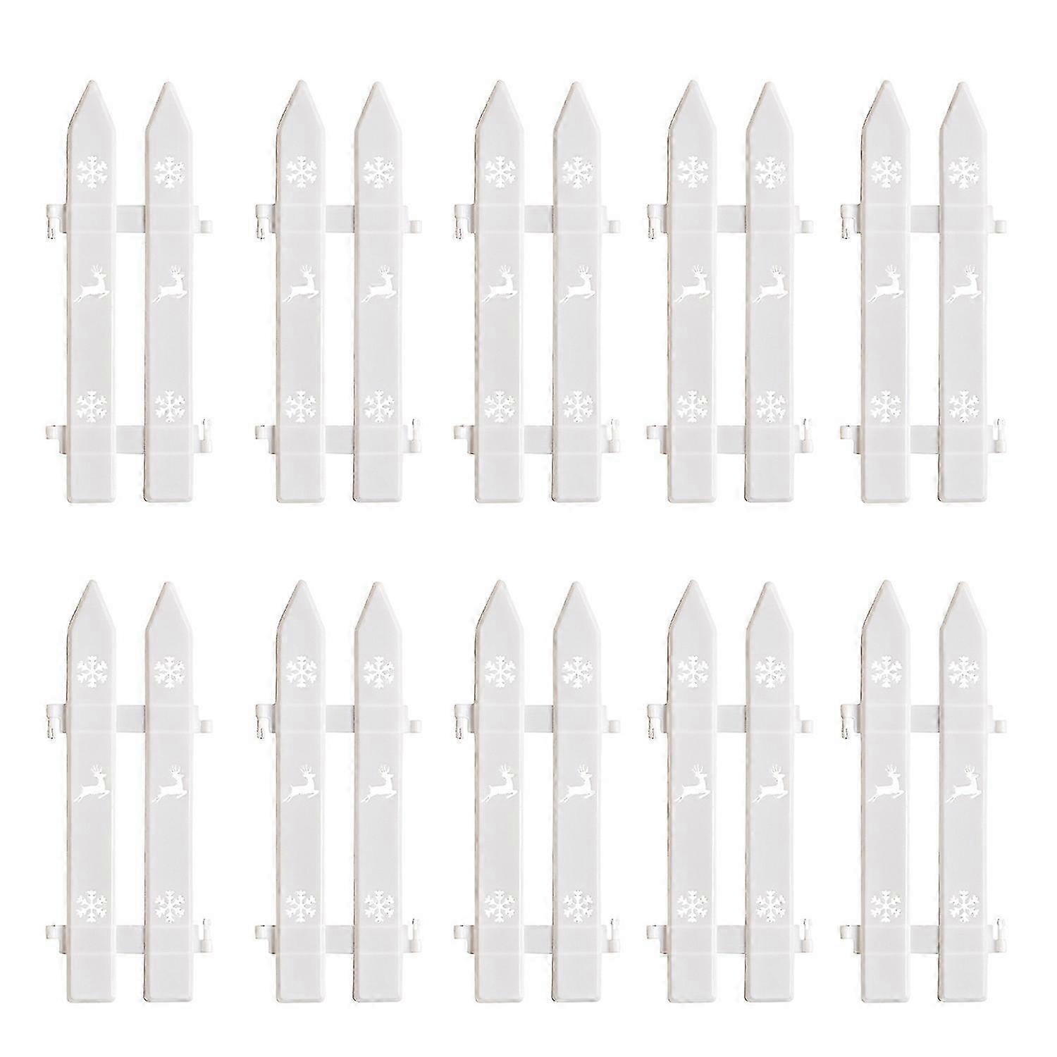 5/10/25 ks vianočný plot biely plot na vianočný stromček jednoduchá montáž opakovane použiteľný vianočný plot