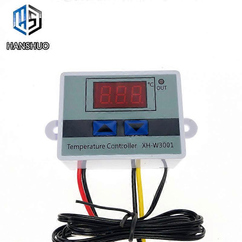 W3001 Digital LED Temperature Controller 10A Thermostat Control Switch Probe XH-W3001