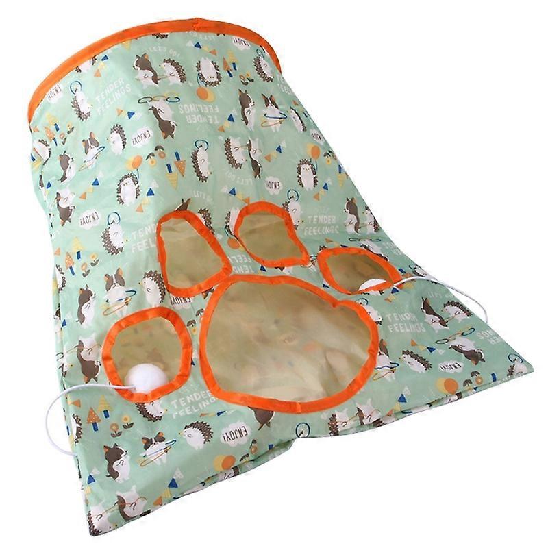 Collapsible for Cat Tunnel Toys Interactive Crinkle Small Pet Tubes with Fun Bal
