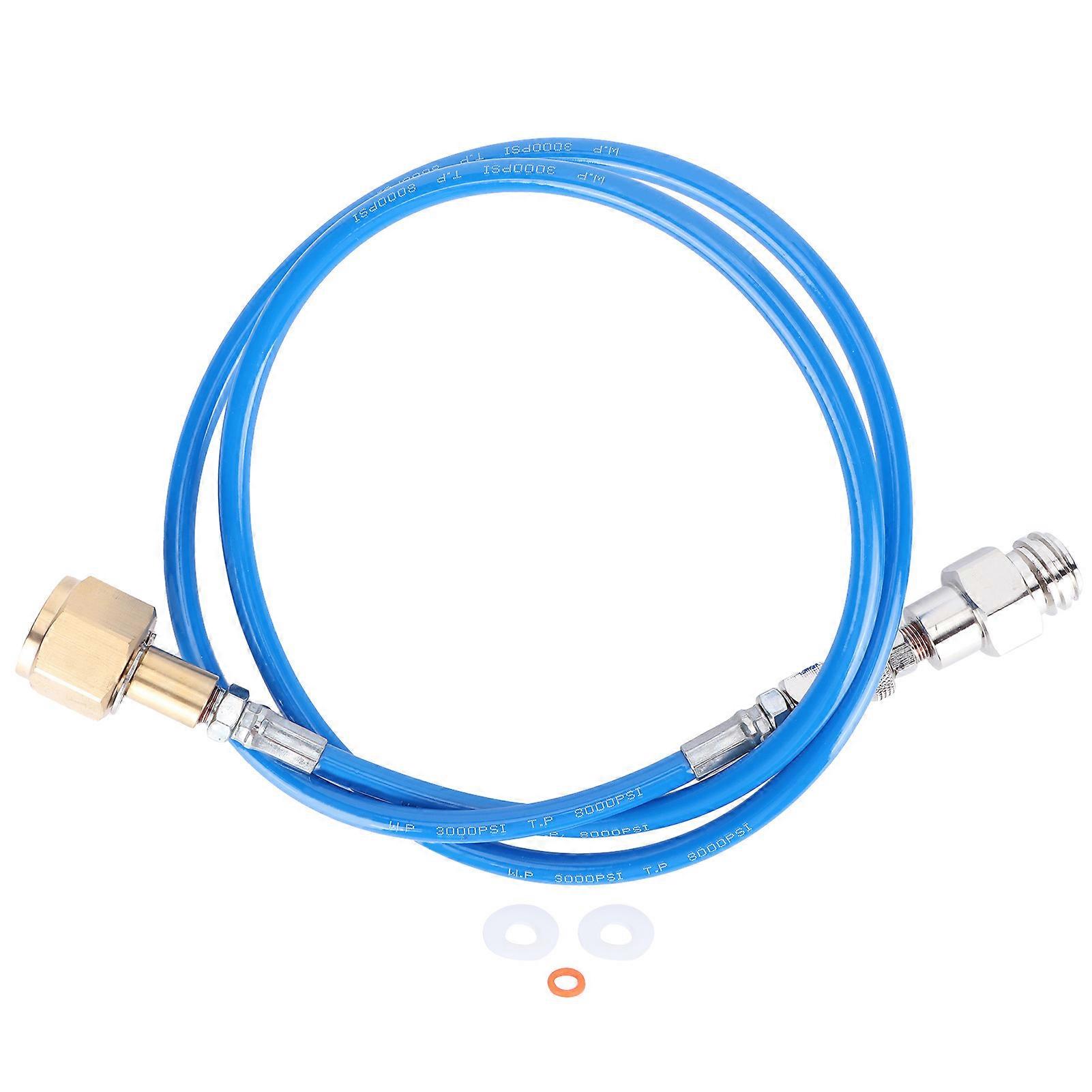 W21.8-14//TR21-4 CO2 Cylinder Refill Soda Adapter Hose Kit 50in Soda Accessory Blue
