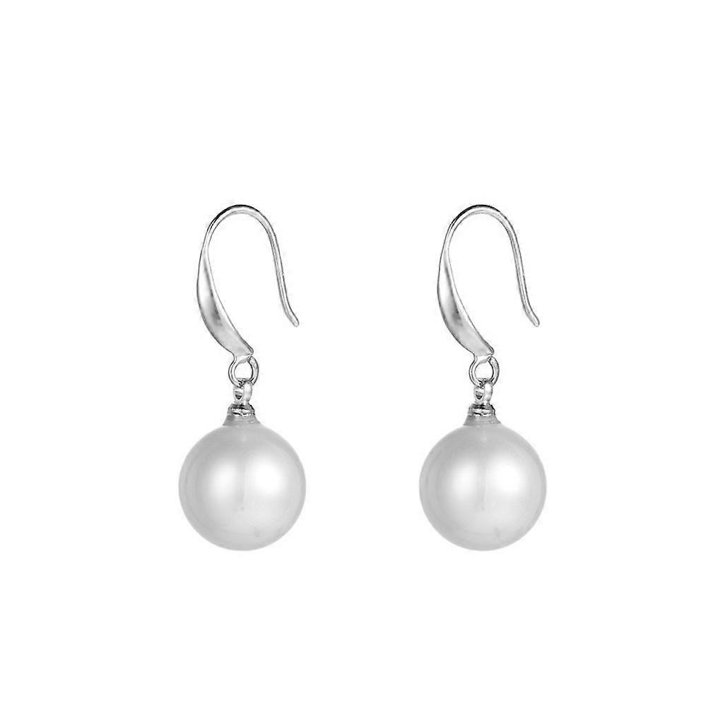 Earrings  Electroplated Platium Shell Pearl for Wedding