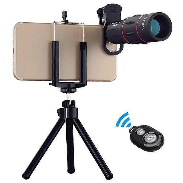 18X Teleskop Zoom lens Monoküler Cep Telefonu kamera Lensi iPhone için Samsung Akıllı Telefonlar Kamp avcılık Sporları için