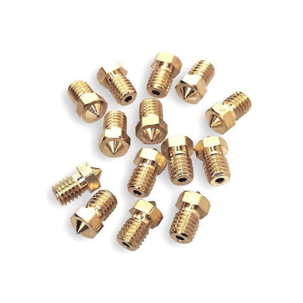 Extruder Brass Nozzle for 1.75 mm 3D Printer 14 Pieces