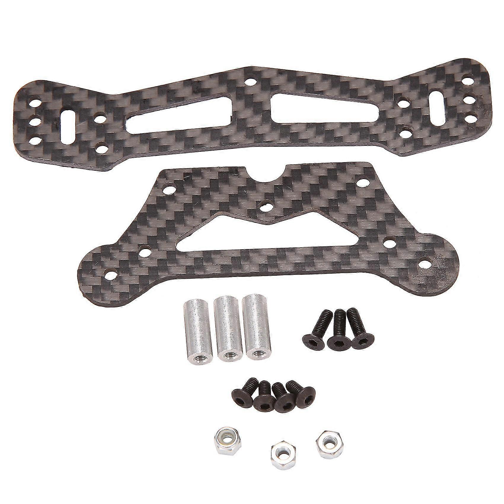 2pcs Carbon Fiber Front Bumper Plate(upper&lower) For Tamiya Ta05