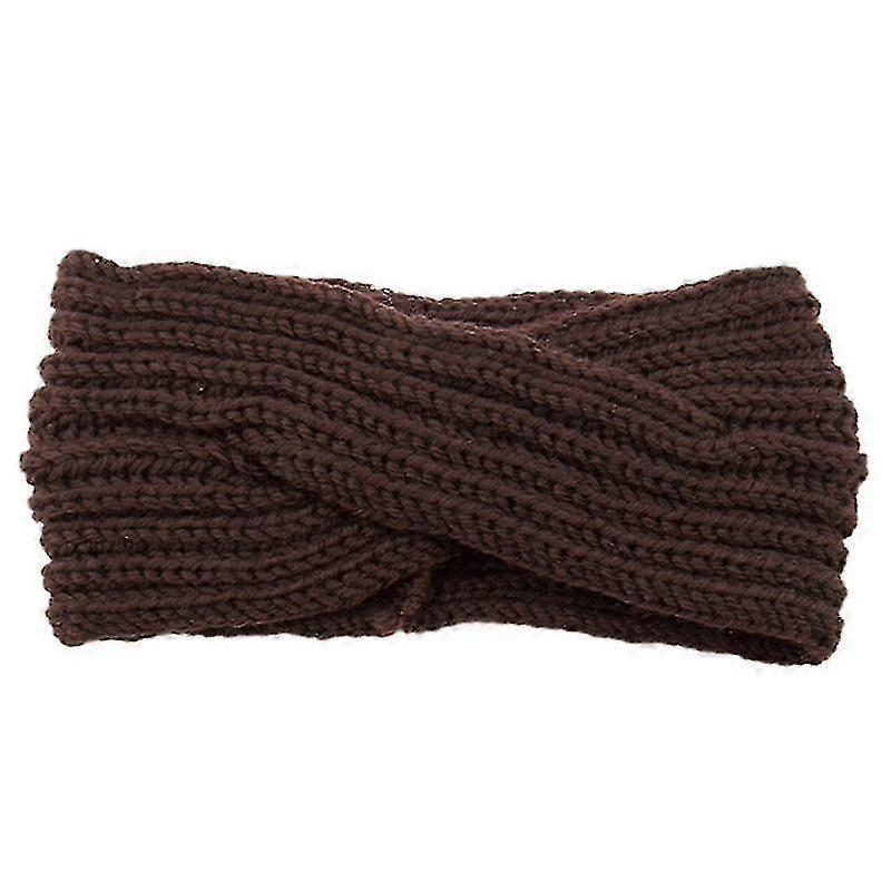 Women Cable Knit Buttons Fore Protect Ears H