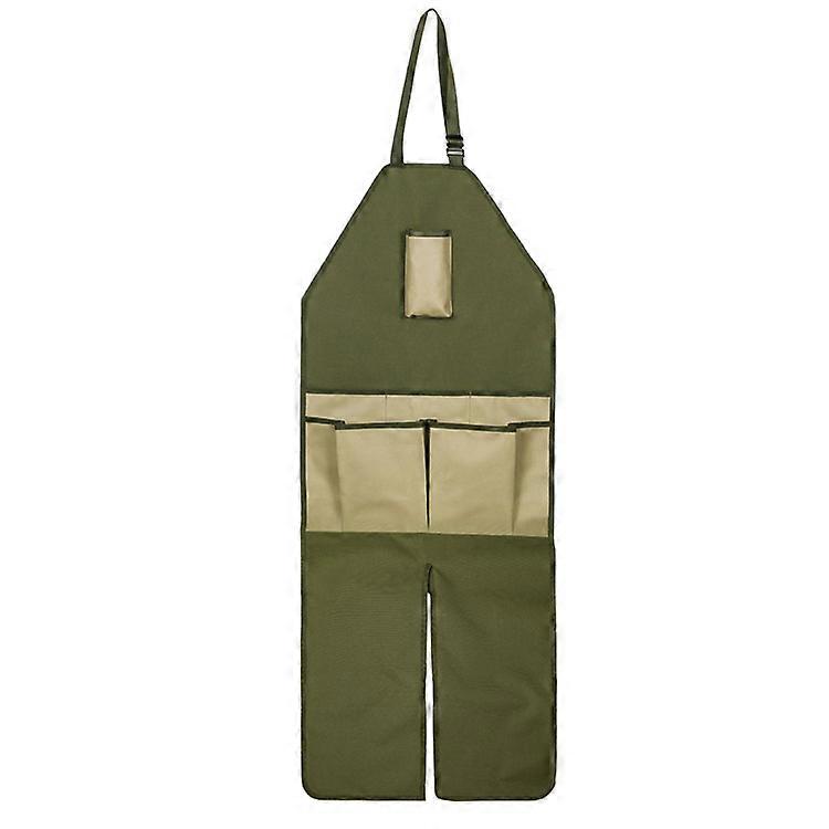 Garden Trimming Multi-Pocket Oxford Colorblock Extended Garden Leggings Apron