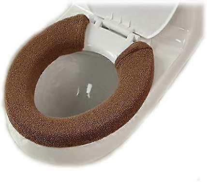 Soft Warm Thicken Toilet Seats Covers (Coffee)