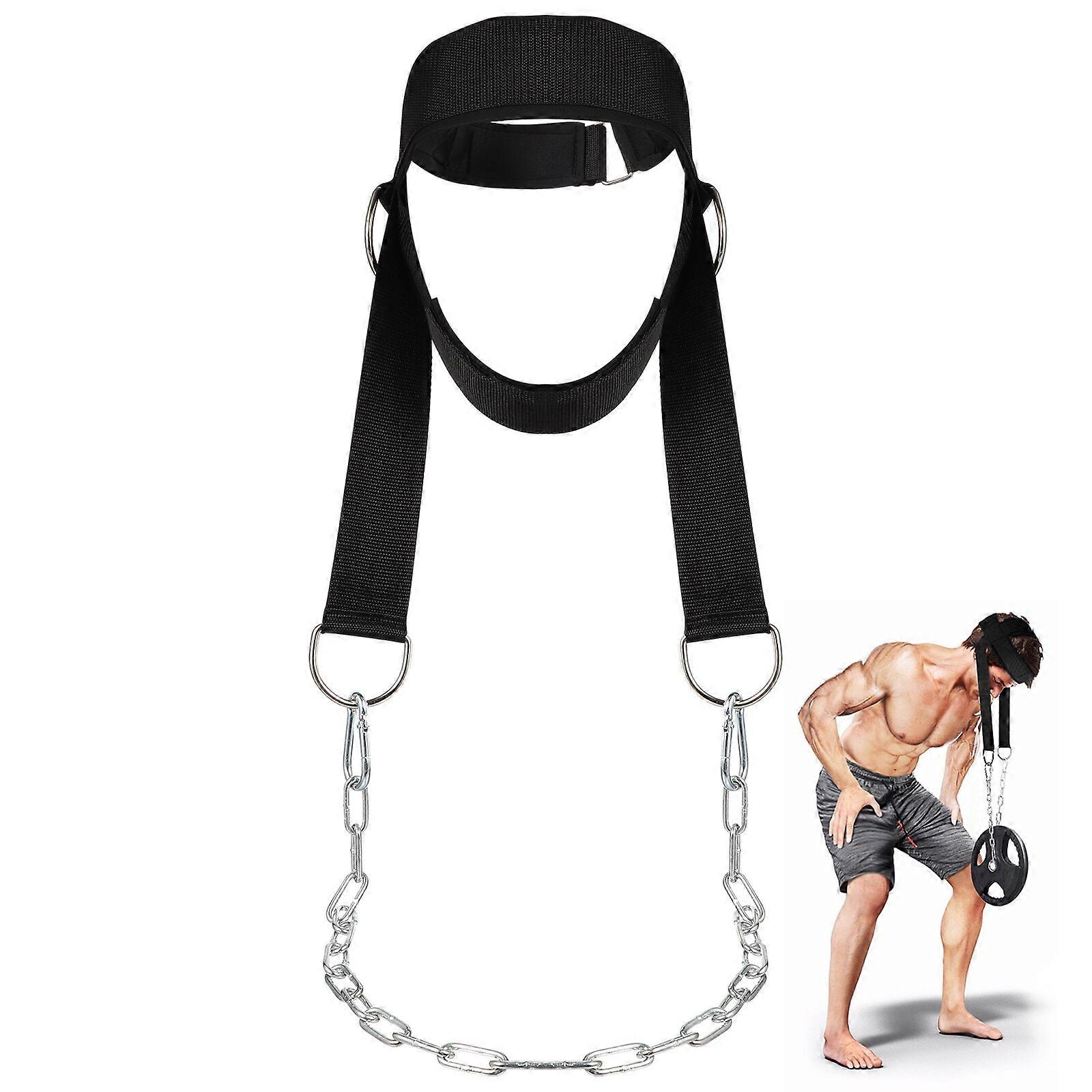 Kopf- und Nackentrainer Schultergewichtstraining Kopf- und Nackentraining Nackenfitnessgeräte für Erwachsene Fitnesstraining (Schwarz)