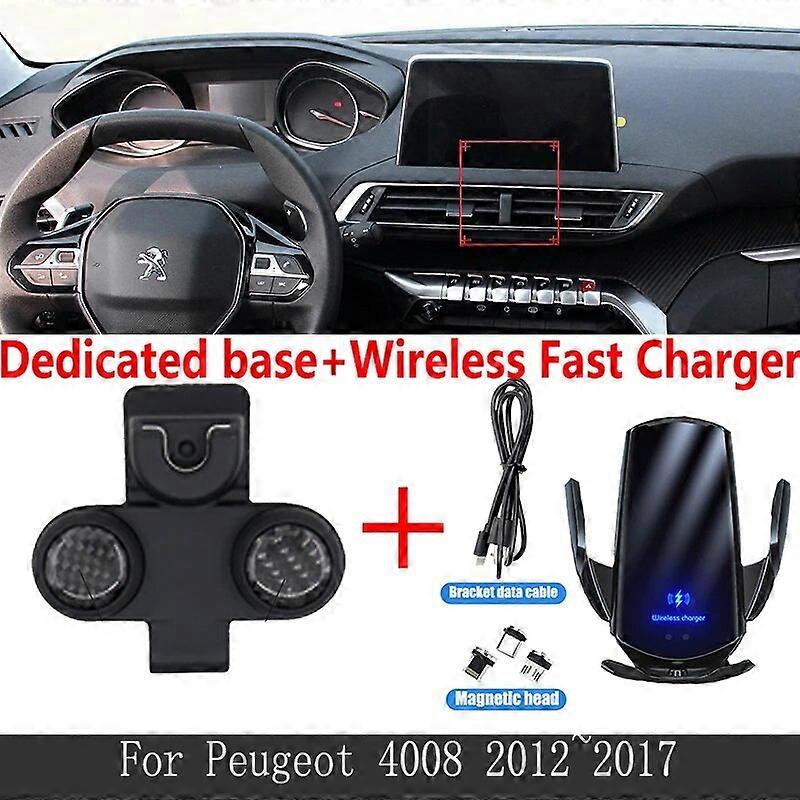 מחזיק טלפון נייד לרכב פיג'ו 4008 2012 2013 2014 2015 2016 2017 מאוורר סוגר מיוחד ברכב אביזרים מיוחדים לרכב