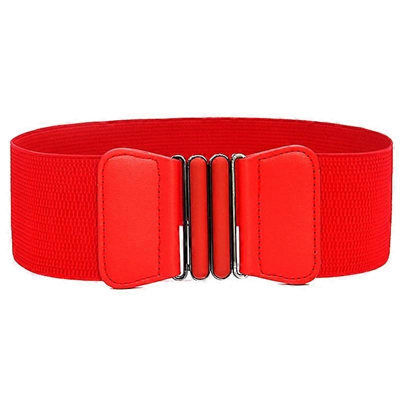 Kvinder Mode Talje Bælter Dame Solid Stretch Elastisk Bred Bælte Kjole Pynt Linning