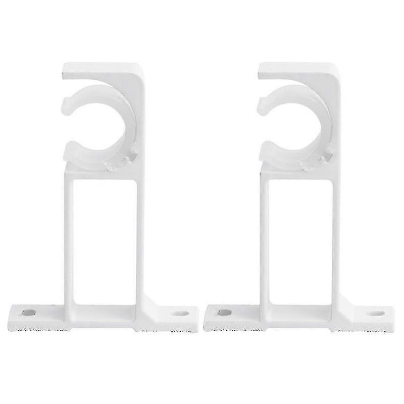 2pcs Curtain Rod Side Mount Brackets Single Rod Curtain Rail Mount Brackets