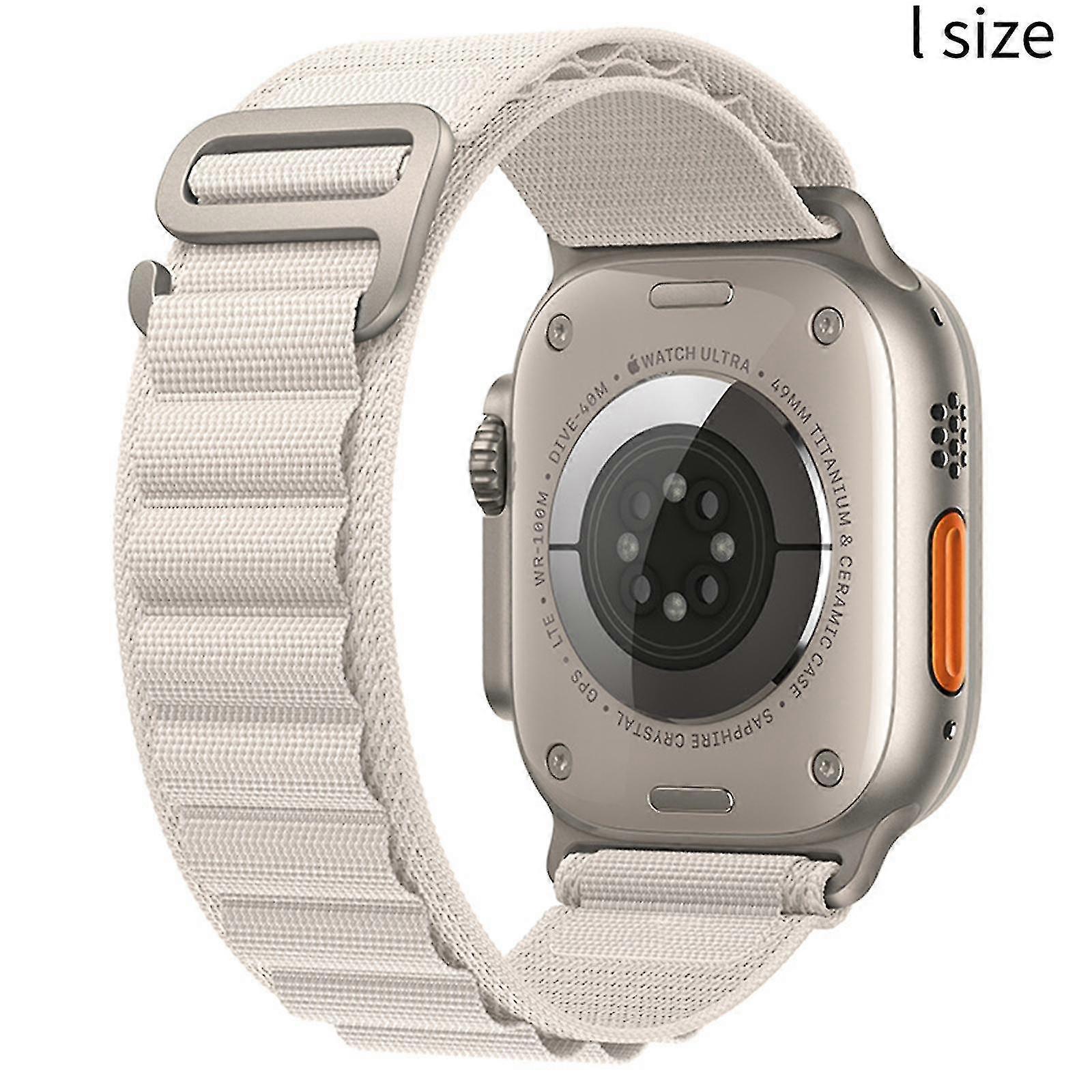 Compatible With Watch Strap 38/40/41mm, 42/44/45/49 Mm Nylon Braided Loop Adjustable Strap