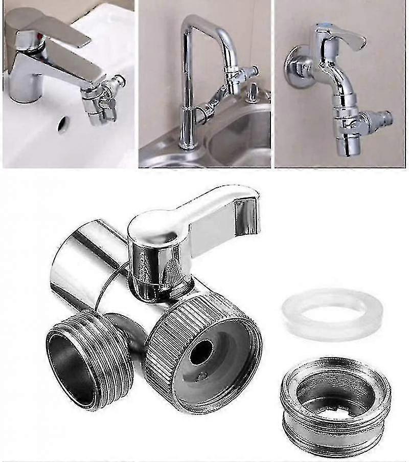 Großhändler Schalter Wasserhahn Adapter Belüfter Wasserhahn Anschluss Küche Spüle Splitter Duschkopf Umlenkventil