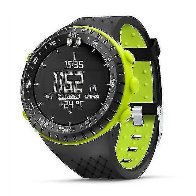 Replacement Soft Silicone Strap For Suunto Core - Black &amp; Green