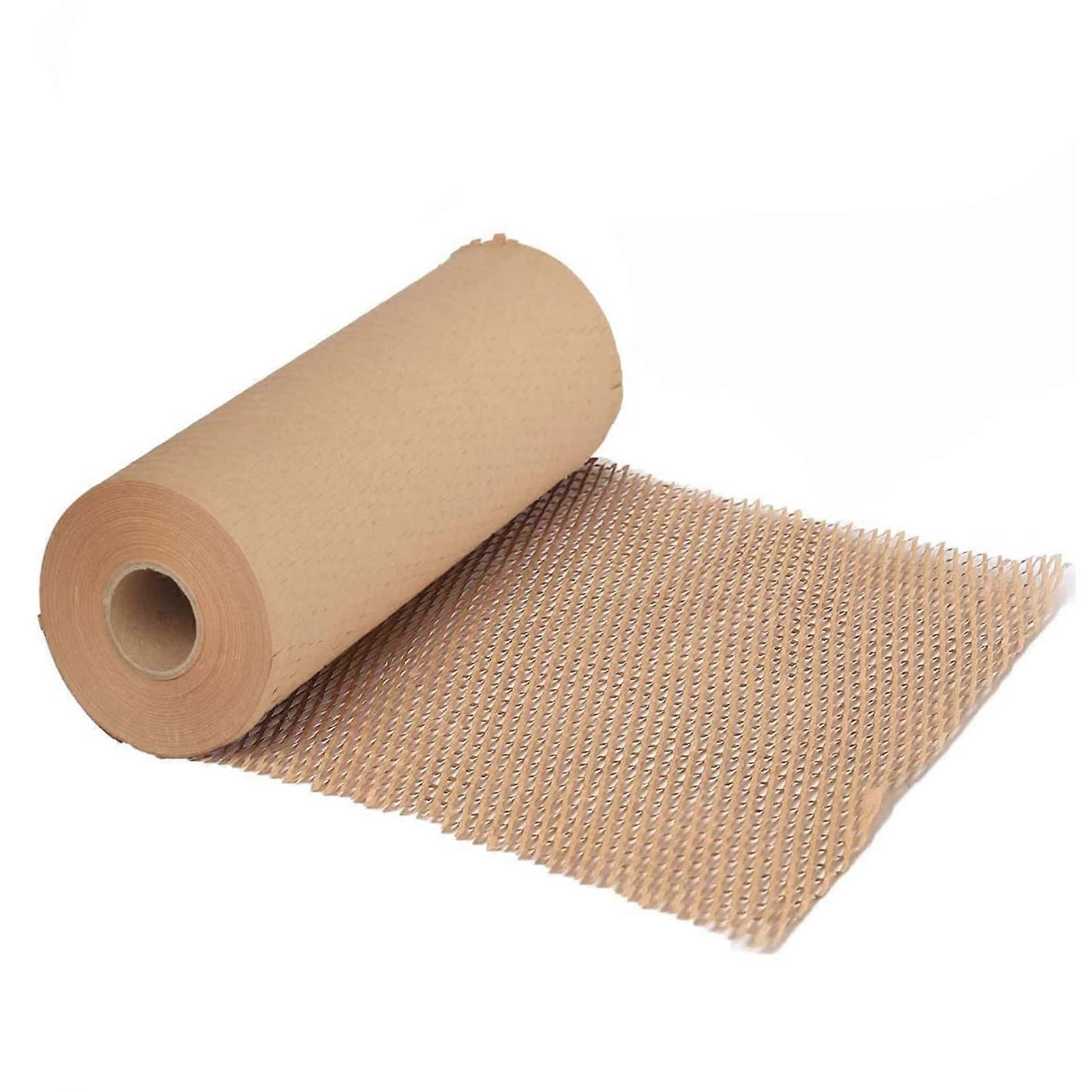 1 Roll Mesh Honeycomb Paper Biodegradable Space-saving Shock-proof Wrapping Paper Honeycomb DIY Roll Tissue Paper Office Supply mengxi