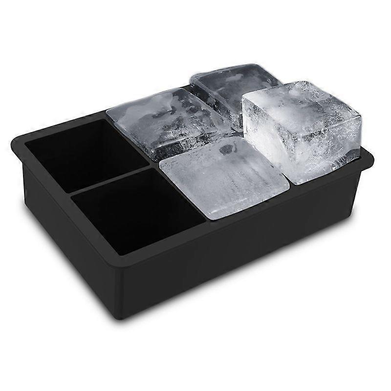 Ice form Cubes Ice cube mold - 6 pcs Black