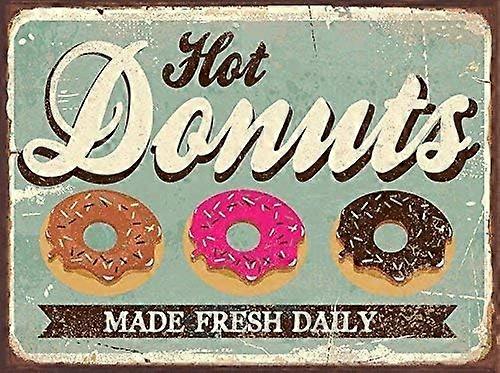 الكعك الساخن ، ديكور المطبخ ، مطعم صغير ، مقهى خمر فريدة من نوعها ديكور جدار المنزل القصدير علامة 8x12