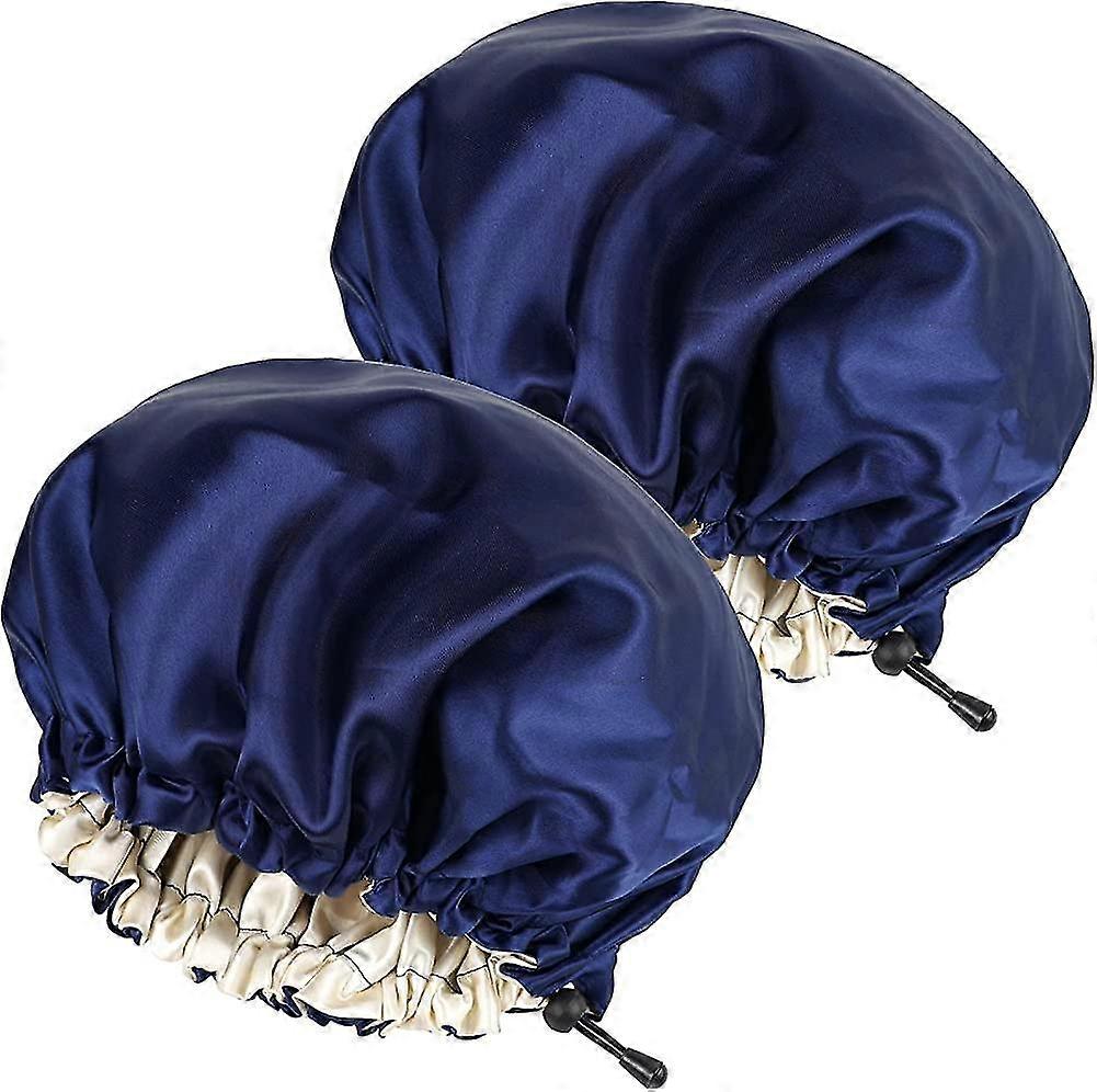 2pcs Gift Satin Sleep Cap,adjustable Double-sided Sleep Bonnet,bonnet