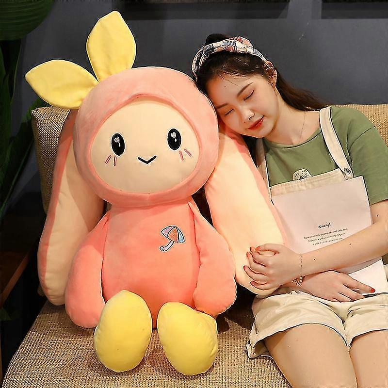 1 قطعة 50-135 سنتيمتر جميل طويل الأذن أرنب أفخم اللعب Kawaii الدمى محشوة لينة لطيف وسادة الحيوان للأطفال صديقة هدية عيد الحب
