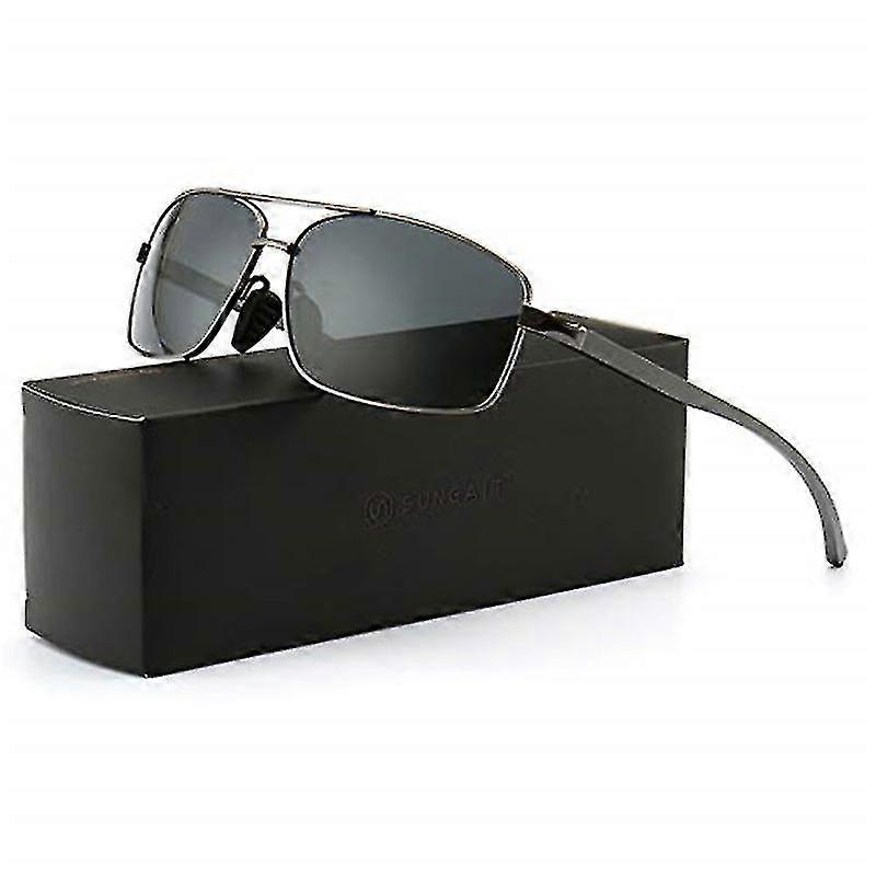 Uv400 Ultra Lightweight Rectangular Polarized Sunglasses