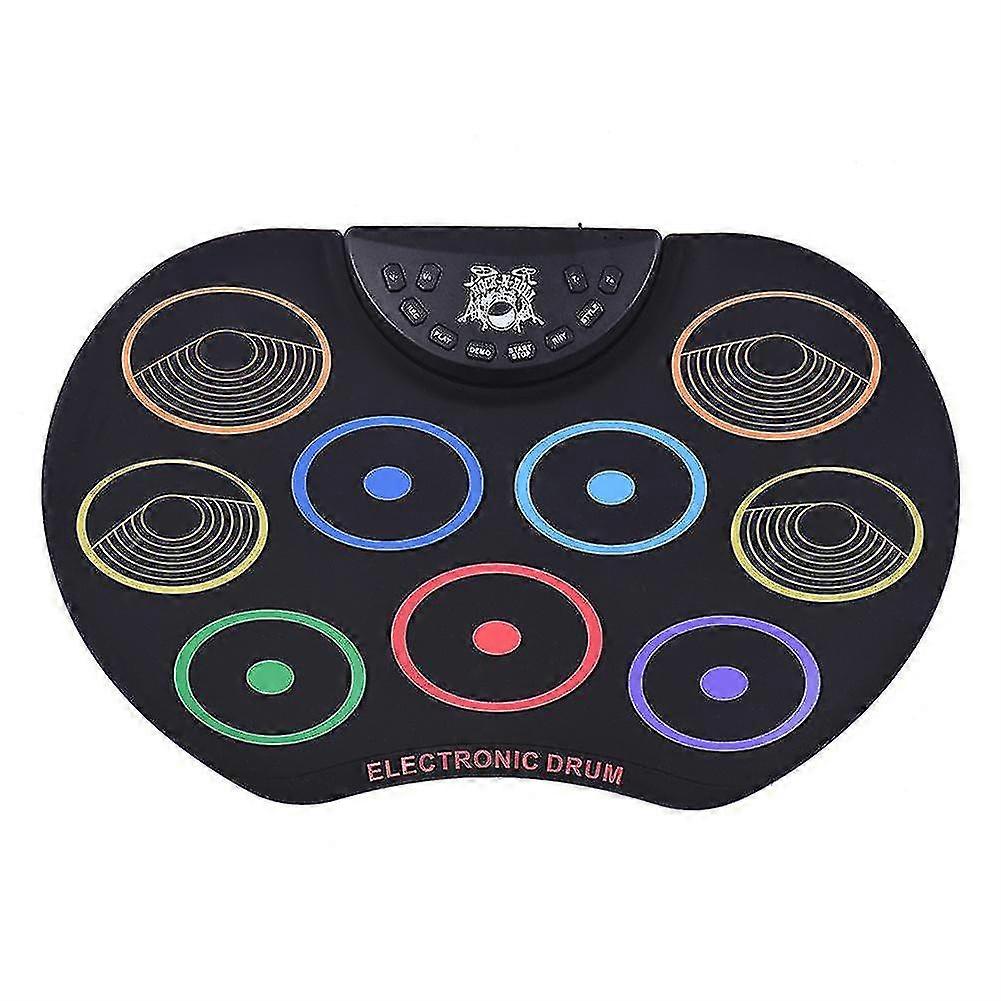 Naiwang Portable Colorful Electronic Drum Set Recording Playback Functions Roll-up Electronic Drum Music Gift For Beginners Children