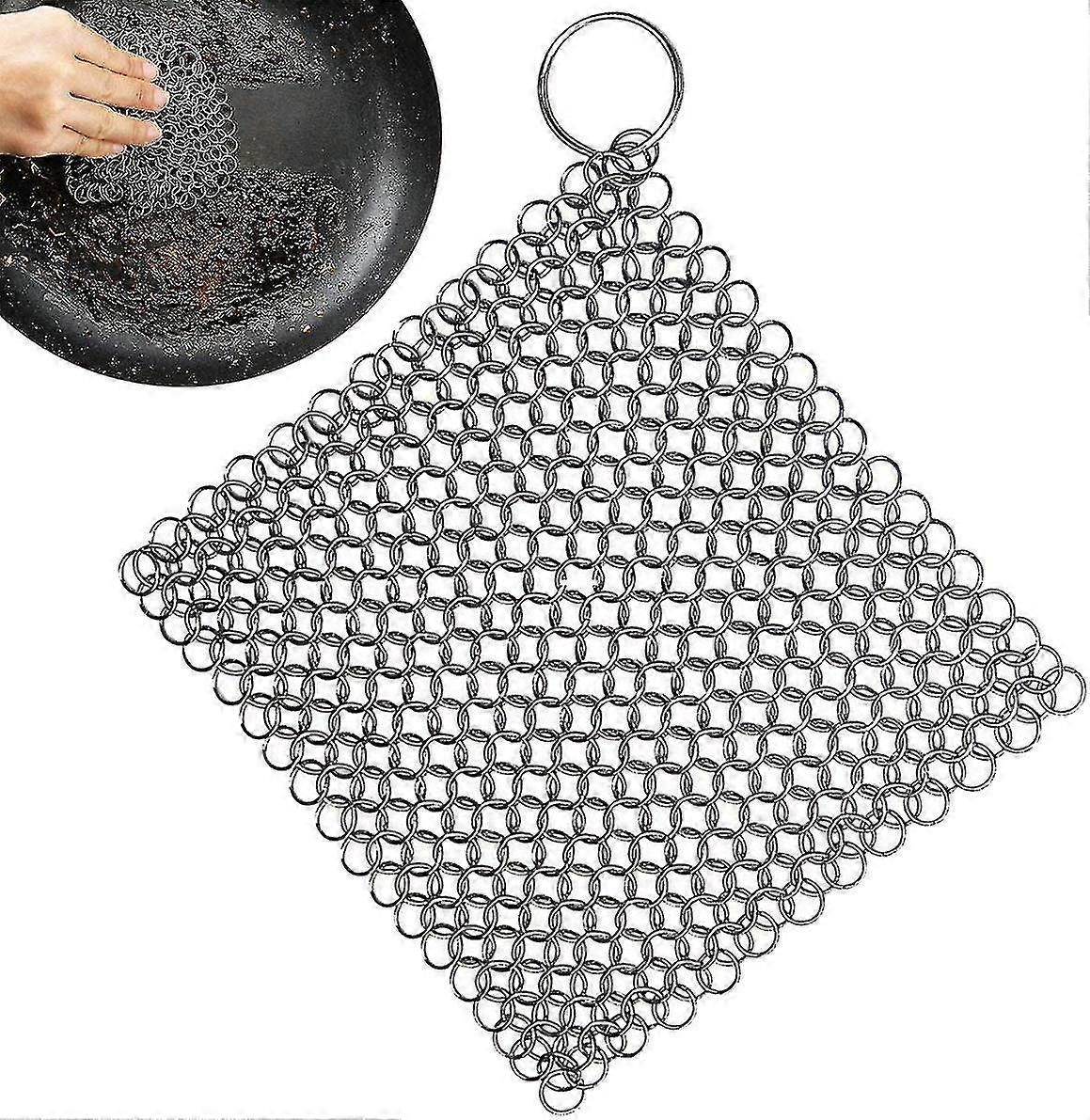 Cast Iron Chainmail Scrubber,cast Iron Cleaner Stainless Steel