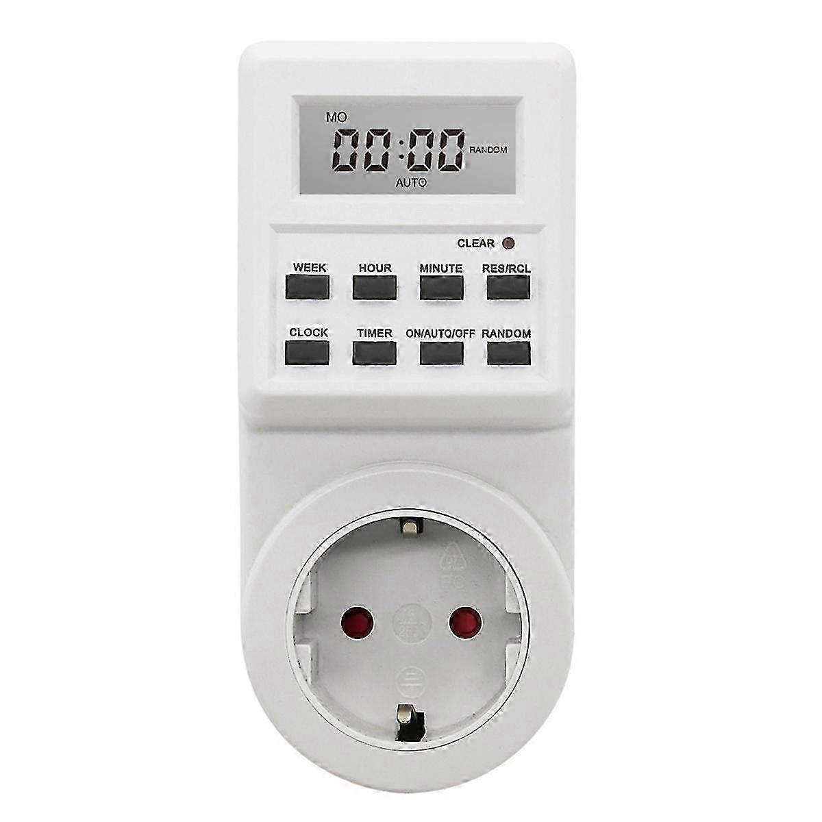 Digital Socket Electronic Timing Switch 24h Kitchen Outlet Programmable Socket Eu Plug