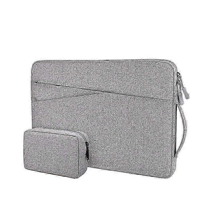 Apple Macbook liner bag 15,6 polegadas millet Huawei master pro laptop bag air Lenovo Hemp cinza (com bolsa pequena) 13,3 polegadas