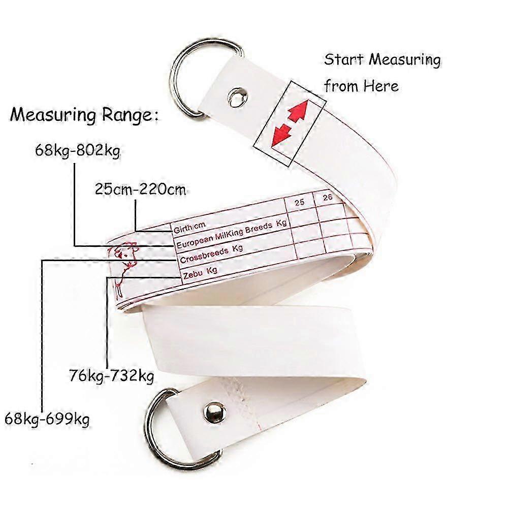 Professional Cattle Weight (KG) & Height (CM) Tape Measure
