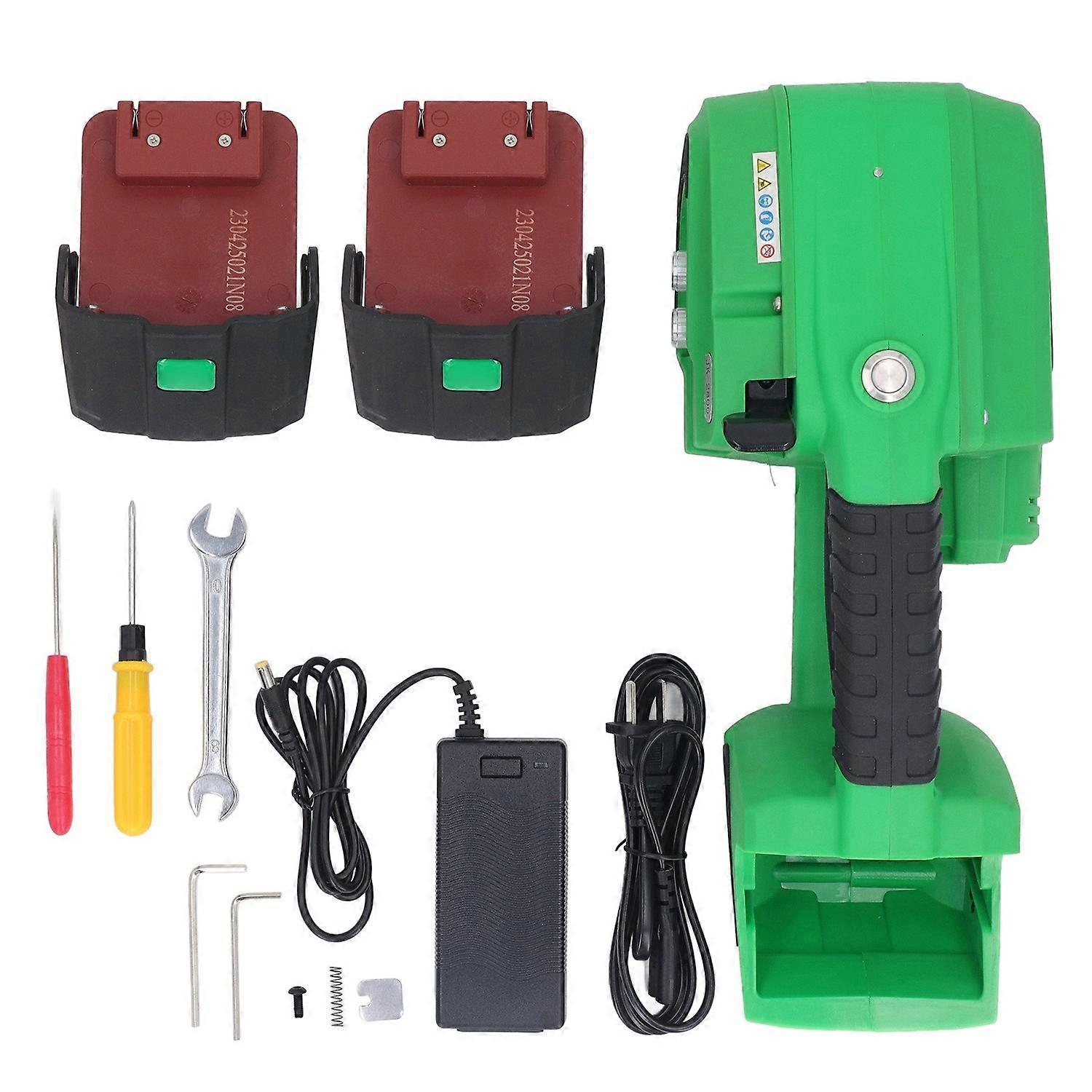 Solid Electric Strapping Machine LCD Screen Automatic Strapping Tool for 1/2‑5/8in PP PET Strap