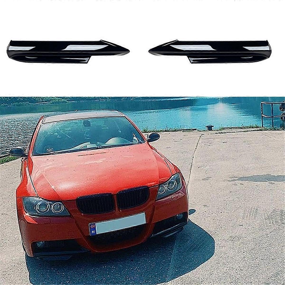 Front Bumper Lip Splitter Flap for 3 Series E90 E91 320i 2005-2008 Bumper Splitter Lip Diffuser Spoiler B
