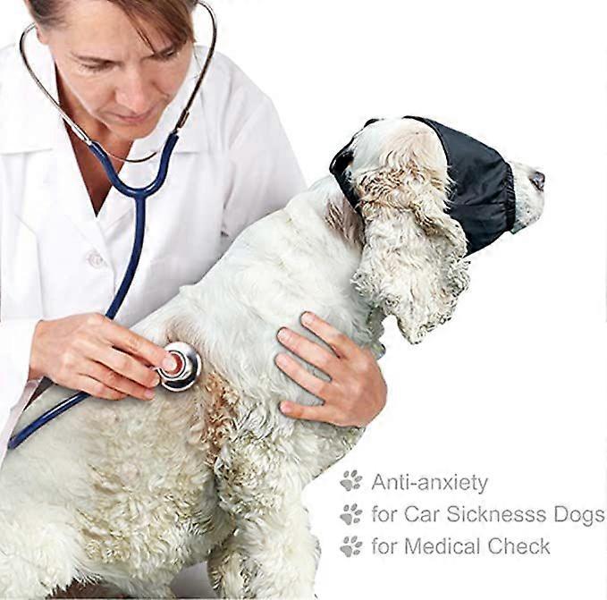 Dog Calming Cap Eye Mask , Shading relief pressure Pet  Muzzle Blindfold