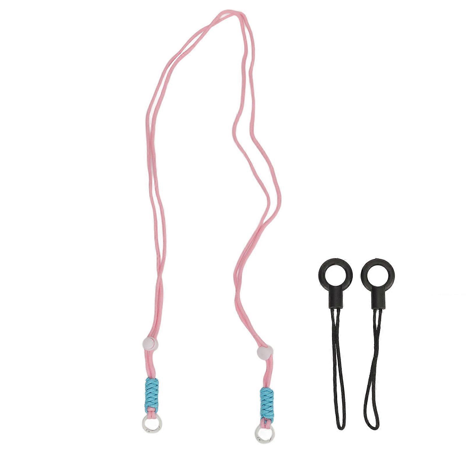 Braided Camera Strap 120cm Polyester Universal Light Pink