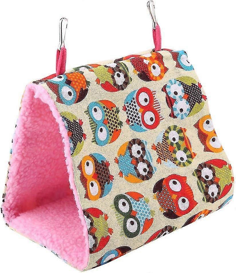 Soft Warm Bird Nest Triangular Hut Hammock Pet Bird Soft Warm Hammock Cage Pet Supply Bird Cage Toy