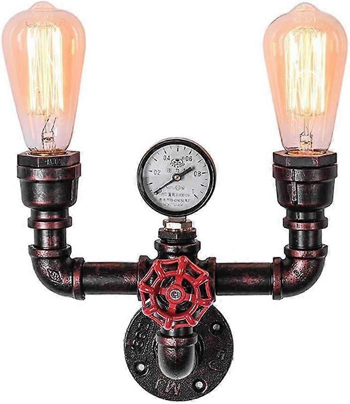 Iron, Art, Double-Head, Pomelo, Wall, Lamp