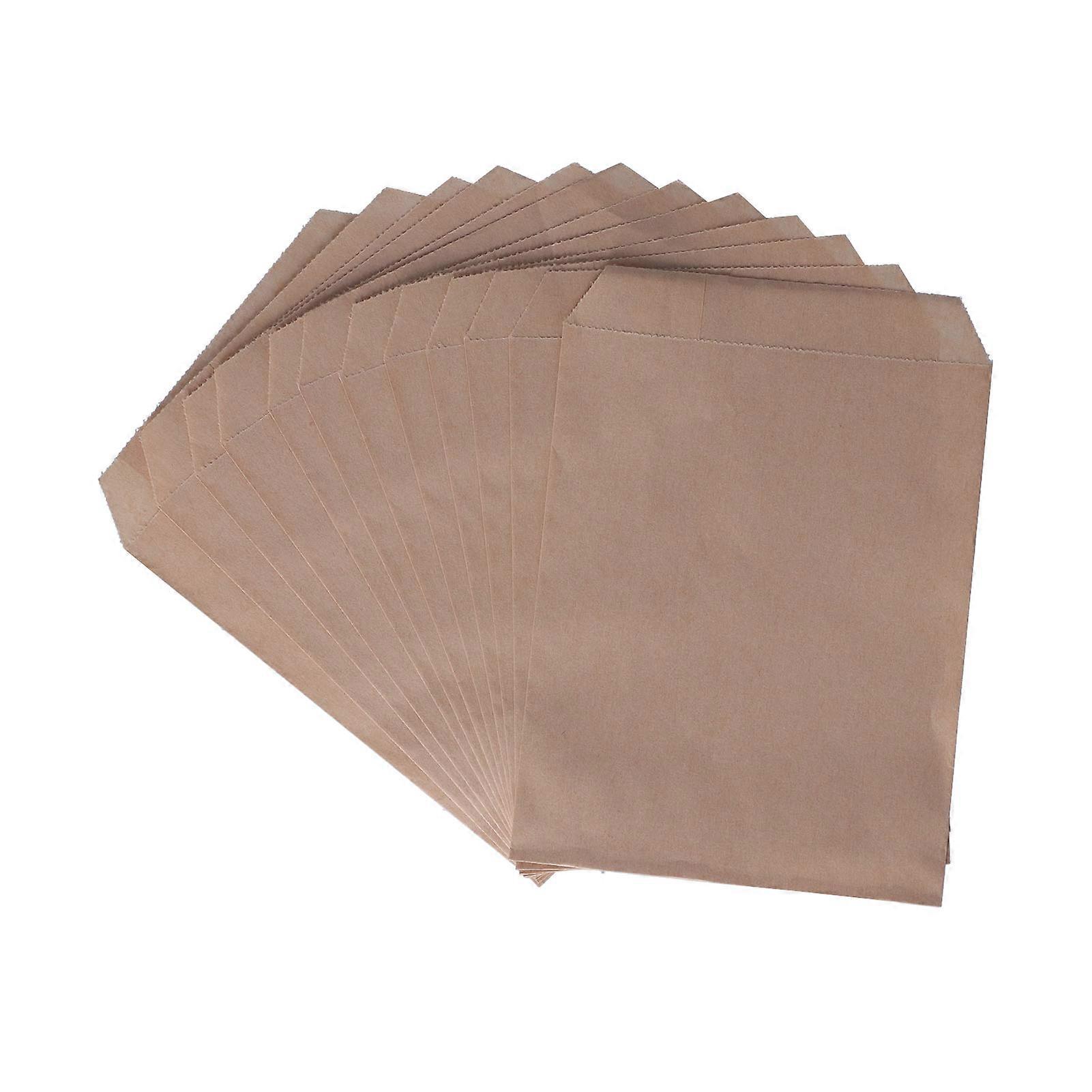 50pcs μίας χρήσης ασφαλείς διακοσμητικές τσάντες Kraft ευνοιών τσαντών καραμελών εγγράφου επίπεδες για PartyBlank (Δ)