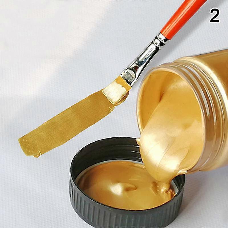 100Ml Gold Paint Metallic Acrylic Paint,Waterproof Not Faded Forstatuarycoloring