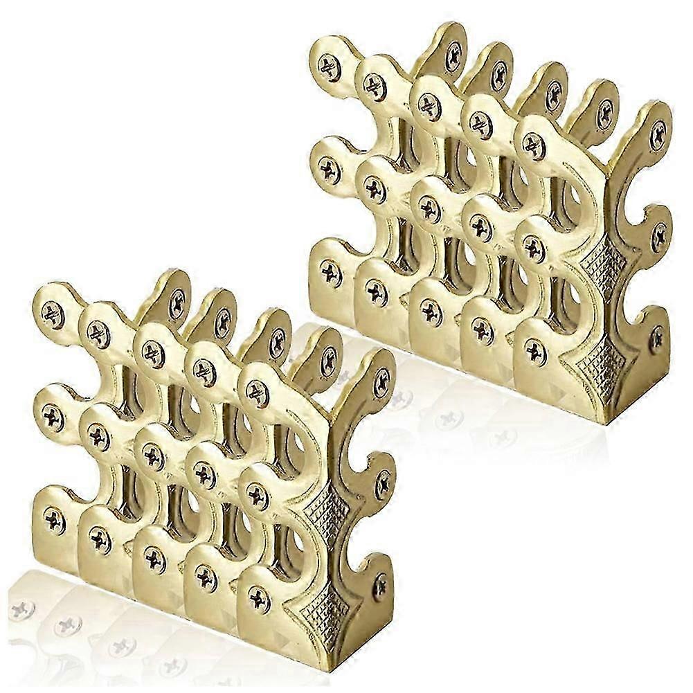 10pcs Baseboard Corner Protectors-Brass Skirting Board Corner Protectors,Decorative Protector Cover
