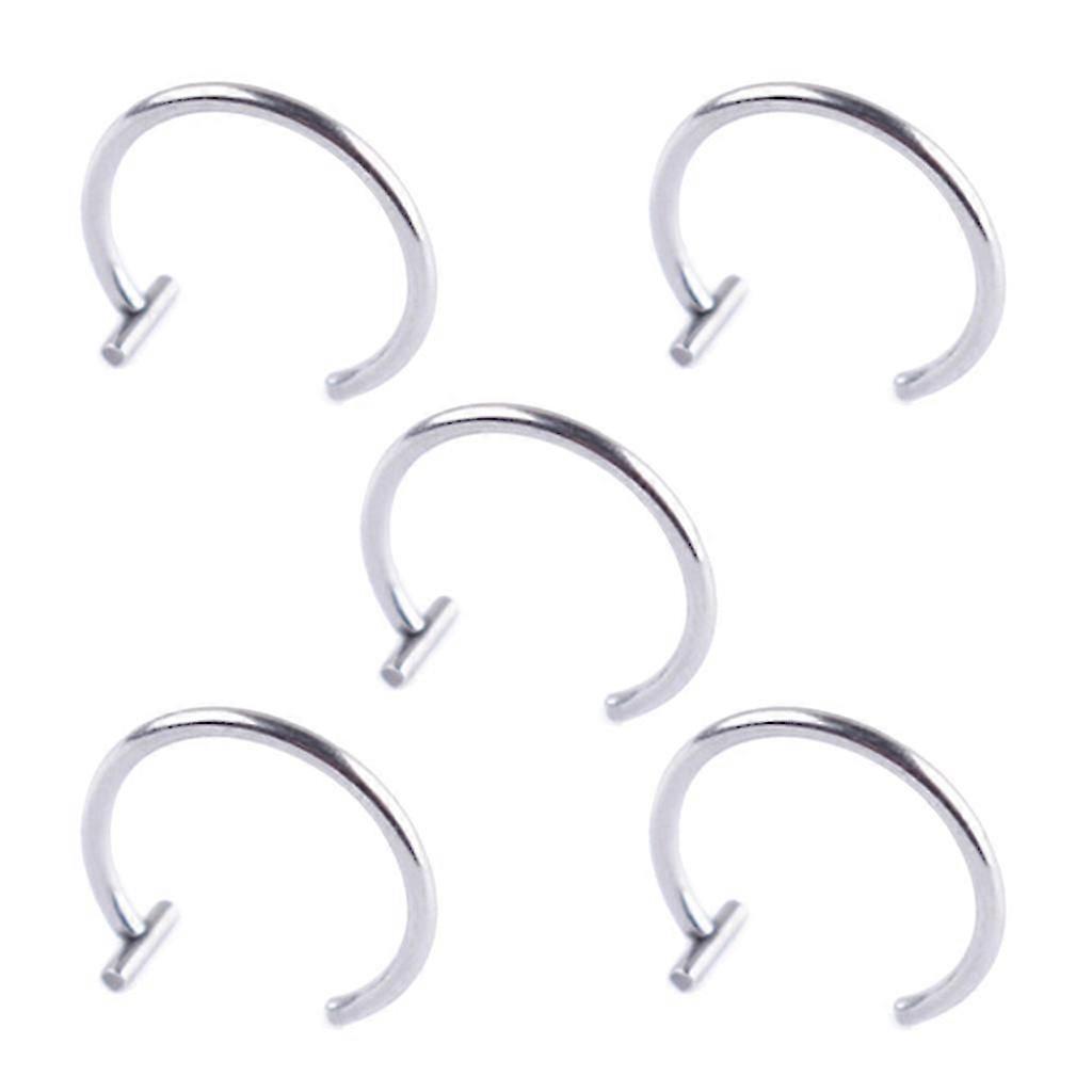 5 piezas falso piercing stud set oreja labio nariz anillos falso diafragma clip lip aros