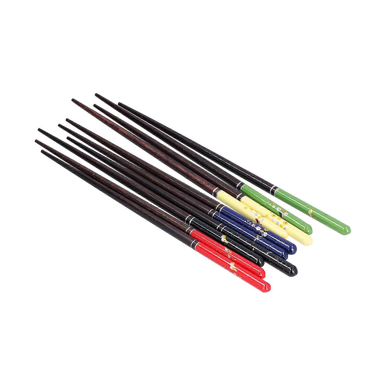 Ensemble de baguettes Japonais Créatif Papillon Amour Fleur Et Vent Impression Cadeau Boîte Pointu Sushi Baguettes