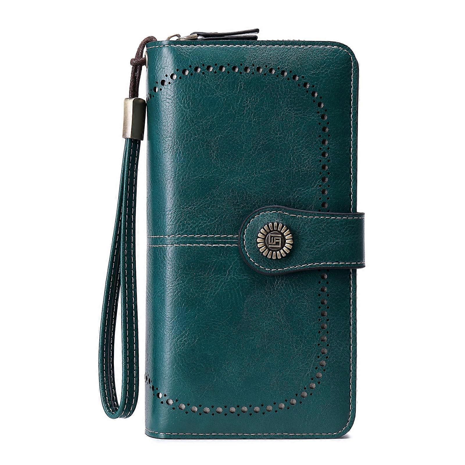 Large Zip RFID-Blocking Wallet Clutch with Generous Size