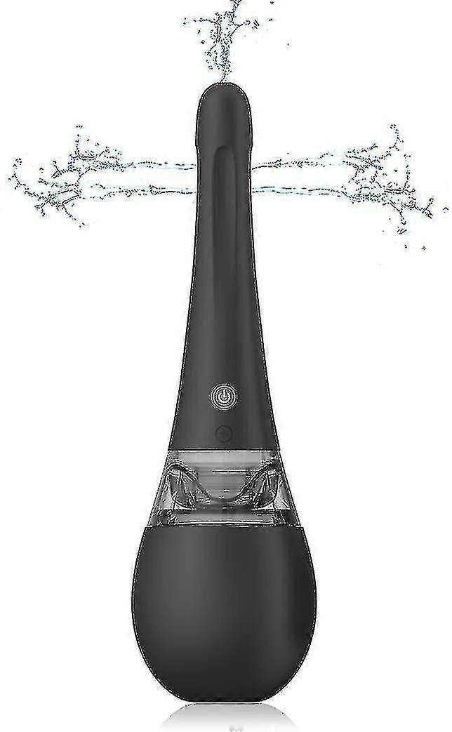 נורת חוקן שטיפה חשמלית אוטומטית, מערכת ניקוי נטענת עם 3 מצבי עוצמות 5 ספרינקלרים, ערכת סיליקון מנקה עמיד למים תואם