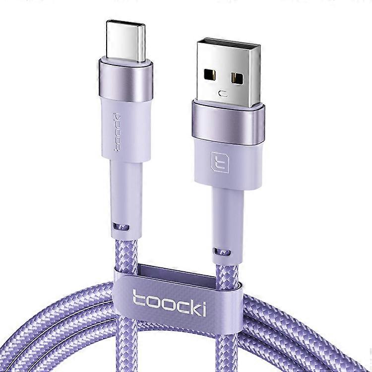 TOOCKI TQ-X16A3 2m 3A Fast Charging USB to Type-C Data Cable Braided Wire
