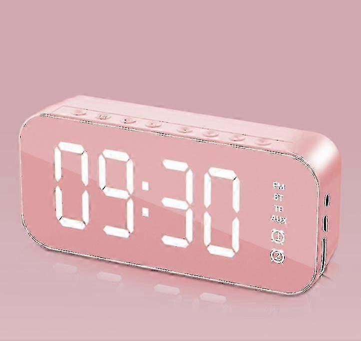Multifunctional Bluetooth Speaker Alarm Clock - LED Digital Luminous Music Clock for Bedside & Desktop