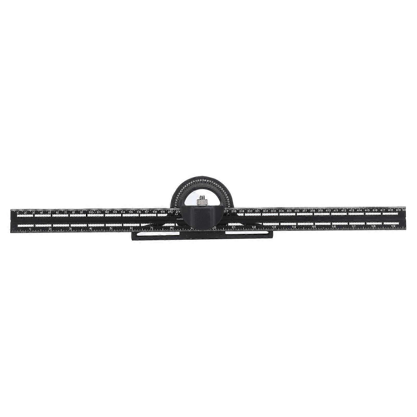 20 inch Aluminum Alloy Sliding Angle Ruler 360 Degree Rotation